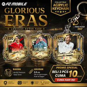 Fcmobile móc khóa in một mặt Glorious Eras NẮNG DECOR SHOP