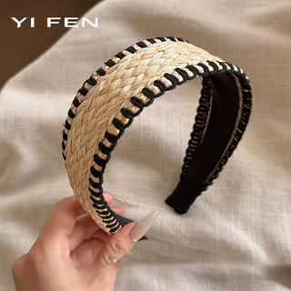 YIFEN Phong Cách Ngày Lễ Ống Hút Rộng Vành Băng Đô Nữ Bohemian Hàng Ngày Mặc Cao Đầu Lâu Kẹp Tóc