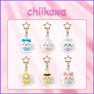 SQ11 Chiikawa Acrylic Móc Khóa Hoạt Hình Anime Usagi Hachiware Mặt Dây Chuyền Bền Cho Ba Lô Túi & Chìa Khóa