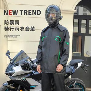 Áo Mưa Xe Điện Chia Phong Cách Nam Xe Máy Quần Mưa Bộ Chia Dày Chống Mưa Phản Quang DPGD