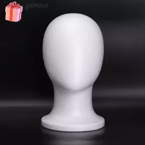 Giá đỡ màn hình giả GAVESTO, Đầu nơ-nơ-canh xốp nhẹ ổn định, Đế trưng bày mũ trắng