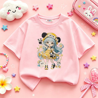 Áo thun bé gái  áo phông siêu xᶖnh chất cotton mềm nhẹ thoáng mát cho bé 1-12 tuổi