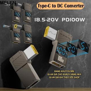 Bộ chuyển đổi USB-C sang DC MELEN, Bộ chuyển đổi PD 100W Type-C sang DC sạc nhanh, Bộ kết nối nguồn máy tính xách tay màn hình kỹ thuật số đa năng thông minh chuyên nghiệp cho / / Dell