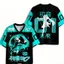 2026 Thời Trang Ảo Thần Tượng Hatsune Miku Thiết Kế Đồ Họa Áo Thun Cổ Chữ V Hip Hop Street