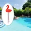 Jfory Nhiệt Kế Bể Bơi Nổi Chống Vỡ Flamingo Đo Nhiệt Kế Nước Cho Lót Bể Bơi Tắm Đá Bồn Tắm Nước Nóng Tắm Cá Ao
