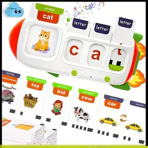 Bảng chữ cái Phonics Trò chơi học tập cho trẻ mới biết đi 2-8, Thẻ Flash nói chuyện cho bệnh tự kỷ, Đồ chơi Montessori với 110 từ nhìn thấy