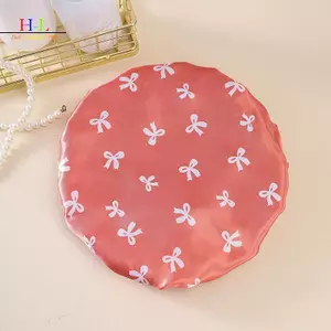 HL Hai Lớp Chống Nước Mũ Tắm Chống Bẩn Nhà Bếp Che Tóc Phòng Tắm Mũ Tắm Co Giãn LMWU