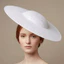 WEETW Vintage Fascinator Mũ, Mũ Lưới Màu Trơn, Thanh Lịch Lớn Rộng Vành 1920 Phụ Kiện Tóc Cô Dâu Mũ Đội Đầu Cô Gái