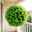 {WELV}Artificial Grass Ball 20cm for For garden Archway Hanging and Store Window Setup