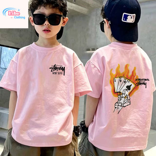 Áo Thun Hè Trẻ Em Màu Kem In  2 Mặt, Chất Vải Bông Thoáng Mát Thấm Mồ Hôi Thời Trang Đường Phố COD