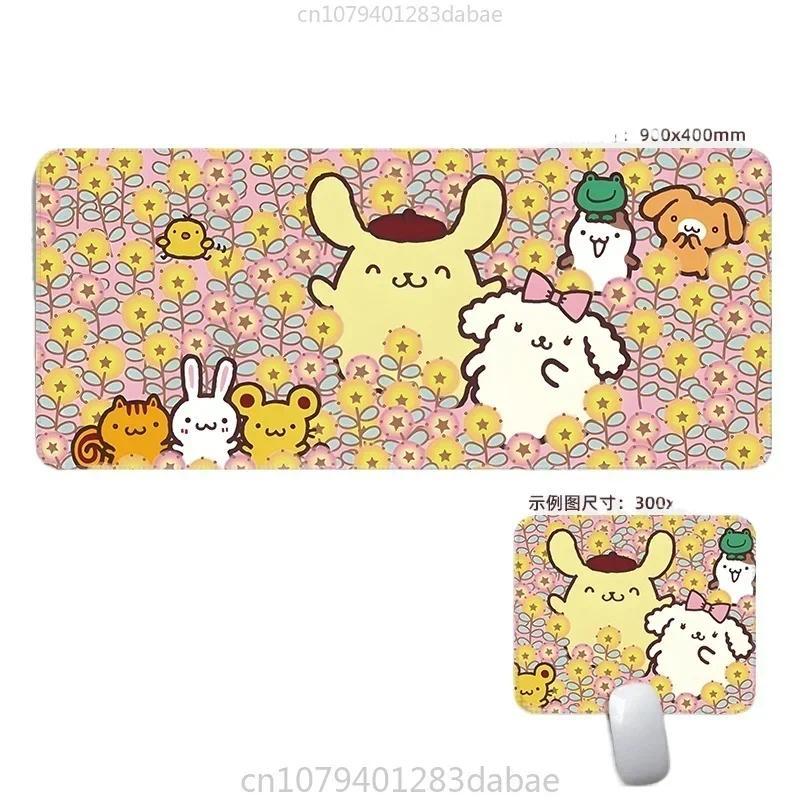 Kích Thước Văn Phòng Phù Hợp Với Chuột Miếng Lót Bàn Thảm Sanrio Pompompurin Miếng Lót Chuột Hoạt Hình Bền Vững Bàn Phím Miếng Lót Chống Trơn Trượt Bàn Thảm