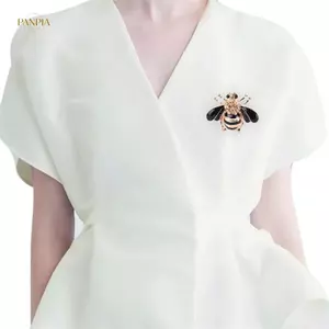 PNPIA- Trâm cài ong thời trang Mạ vàng thanh lịch Pha lê đính đá dự tiệc Trâm trang sức
