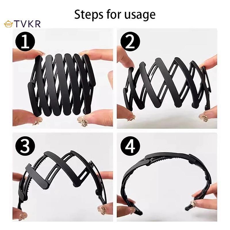 TVKR Di Động Gấp Tóc Nữ Chống Trơn Trượt Mặt Rửa Tóc Bé Gái Phụ Kiện Tóc Có Thể Thu Vào OIK