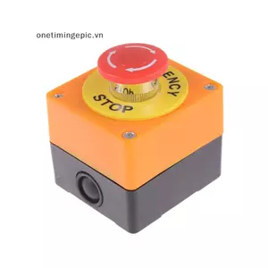VFZ Red Sign Nấm Dừng Khẩn Cấp Nút Nhấn Trạm Công Tắc 1 NO 1 NC OTE