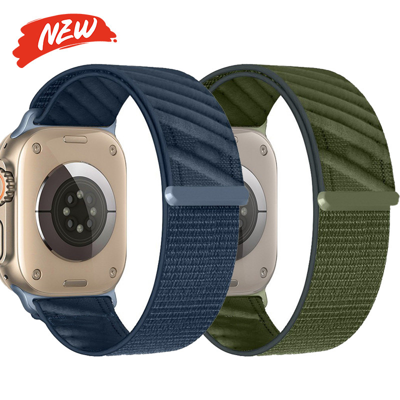 Dây đeo vòng Nylon tương thích cho Apple Watch Series 11 / 10 46mm 42mm Ultra3 / 2 / 1 49mm 45mm 44mm 41mm 40mm 9 8 7 6 SE3 5