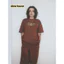 Nhà Bí Mật In Chữ 100% Cotton Cao Cấp Nam Nữ Cổ Tròn Áo Thun Tay Ngắn Burgundy Cotton Tay Ngắn 0612