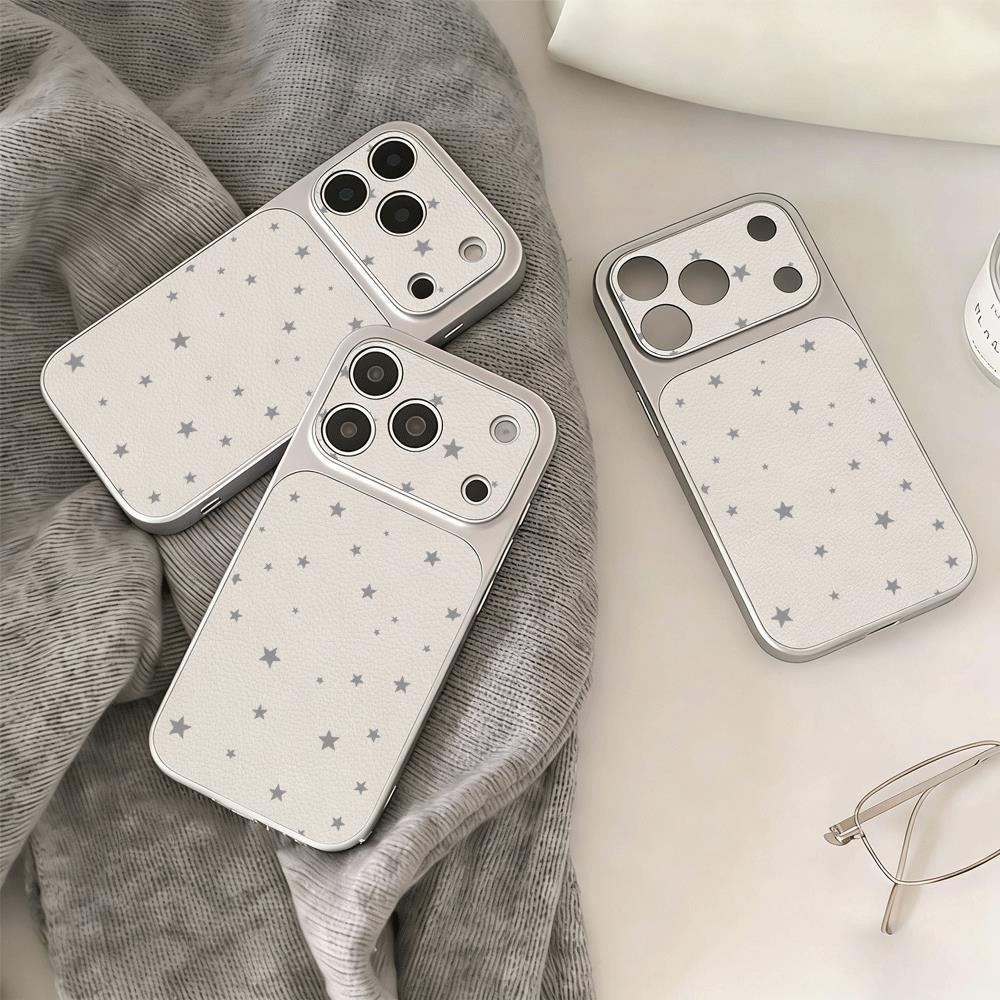 Ốp lưng iPhone 16/15/14/13 Ngôi Sao Xám Nhẹ Nhàng Thanh Lịch Tối Giản Chống Sốc