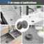 <cosyh>2 Pack Sink Drain Covers for Kitchen Bathroom Stopper with Smell Sealing Feature