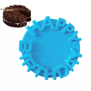 TRTR Khuôn Bánh Silicon Lễ Hội Bánh Nướng Chảo Mousse Khuôn 3D DIY Thông Tư Chúc Mừng Sinh Nhật Handmade Nhà Bếp Dụng Cụ Nướng Bánh Accessorie VN