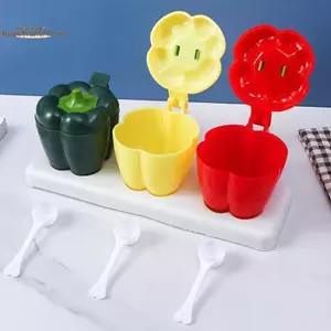 TRTR Ớt Hình Hộp Gia Vị Nhựa 3 Bộ Có Tay Cầm Nối Không Gian Hiệu Quả Cho Nhà Bếp Nấu Ăn Gia Đình 2026 VN