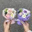 Bó Hoa Nhỏ Dệt Mini Hoàn Thành Tay Hoa Hồng Móc Cho Bạn Trai Và Bạn Gái Bắt Đầu