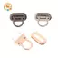 CANAMEK Kim Loại Khóa Xoay Lo Hình Bầu Dục Kim Loại Khóa Xoắn Lo Cho DIY Túi Xách Thủ Công Túi Ví Túi Phần Cứng Túi Phụ Kiện CSF