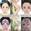 Bảng thực hành vẽ tranh EBINLANDS, Công cụ mẫu sơn trang điểm Vẽ mặt Stencil Bản mẫu tập thể dục, Đồ dùng vẽ tranh cơ thể di động Bảng vẽ tranh có thể giặt được