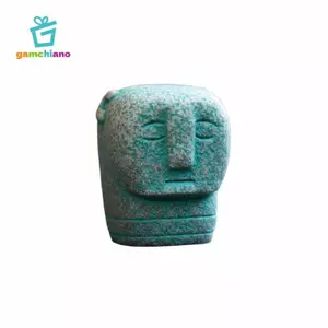 Điêu khắc trang trí Phong cách Đông Nam Á Nhựa Hiệu ứng đá Thủ công Bức tượng cho bàn vào phòng khách