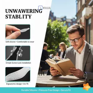 Miếng đệm mũi bằng silicon mềm cho kính 2 miếng đệm chống trượt Tăng cường sức mạnh cho kính mắt khi đi du lịch hoặc đi học mới