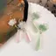 AqToCna Đơn Giản Sen Mặt Dây Chuyền Tai Móc Retro Handmade Trung Quốc Cổ Điển Bông Tai Trung Quốc Cổ Phong Cách Thanh Lịch AqToCna
