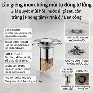 Lõi thoát nước sàn tự động treo​，Chống tắc nghẽn​，Dễ dàng cài đặt​​，Nắp cống thoát nước​，Có dấu nước​，Thoát nước nhanh​
