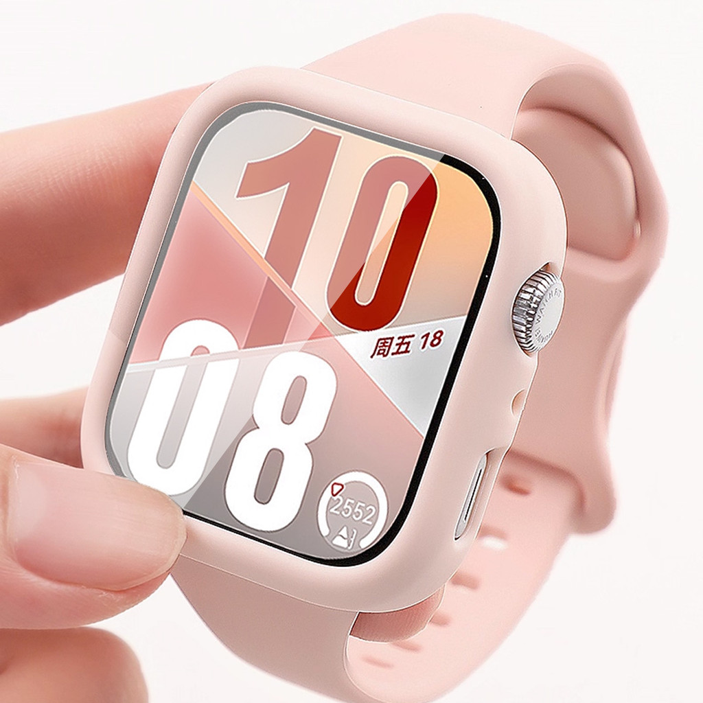 Ốp lưng silicon + màng cường lực cho Huawei Watch Fit 4 / 4Pro vỏ bảo vệ cản đồng hồ accessoies