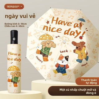 Ô dù trẻ em Gấp tự động Tấm che nắng chống tia cực tím Tấm che nắng mở và đóng bằng một cú nhấp chuột Ô che nắng dành cho học sinh