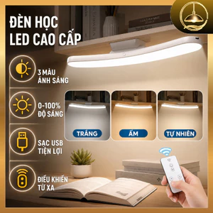 Đèn Bàn LED Xoay 80°, Bảo Vệ Mắt, 3 Chế Độ Sáng, Sạc USB, Quà Tặng Cho Học Sinh Nhân Dịp Khai Giảng