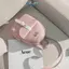 E-WOITD Nữ Mini Bapa Da PU Kawaii Bapa Dễ Thương Duyên Dáng Bagpa Túi Đi Học Nhỏ Cho Bé Gái Nơ Lá Rỗng E-WOITD