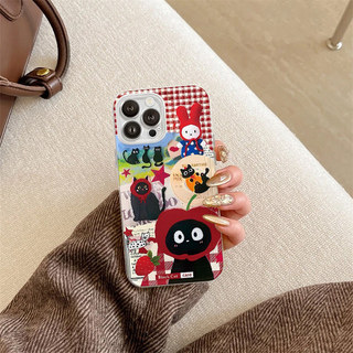 Ốp Lưng Cô gái mũm mĩm với đôi mắt đeniPhone 11 12 13 14 15 16 Pro X XR XS Max 7Plus 8Plus trong suốtbạch Suốt-GD