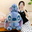 YT4 Stitch Plushie Hoạt Hình Dễ Thương Cotton Đồng Hành Búp Bê Gối Mềm