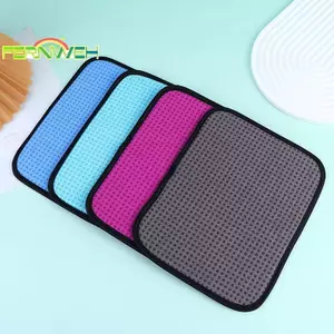 Khăn bóng Bowling 25x20CM Tấm lót làm sạch tái sử dụng bằng vải Polyester chống trượt để bảo trì phòng tập thể dục [MỚI]