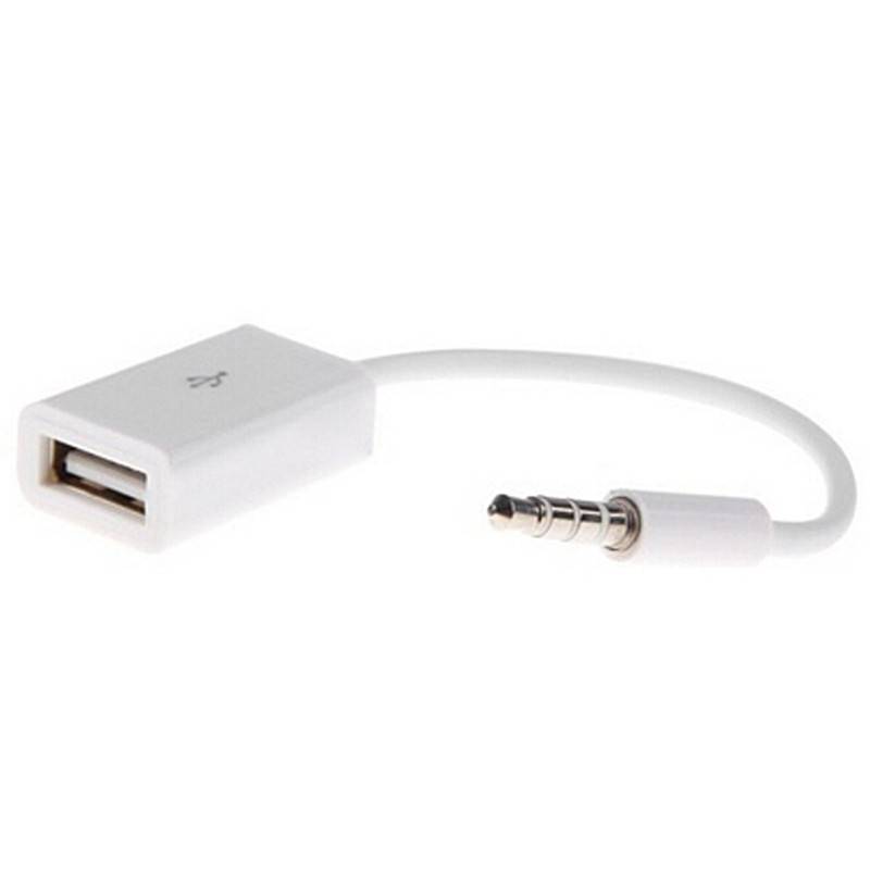 NS 3.5mm Nam AUX Âm Thanh Cắm Ja Sang USB 2.0 Nữ Chuyển Đổi Dây Cáp Xe MP3Male NS