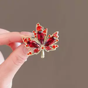 PNPIA- Pha Lê Sang Trọng Zircon le Lá Thổ Cẩm Dành Cho Nữ Sáng Bóng Kim Cương Giả Thổ Cẩm Pin Tiệc Cưới Quần Áo Phụ Kiện