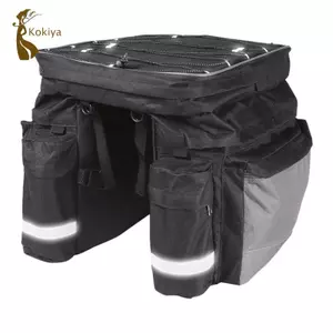 Túi đi xe đạp Chống nước Pannier Xe đạp Giá đỡ phía sau Thiết bị chở hành lý Túi yên phản quang để lưu diễn và bánh răng ngoài trời