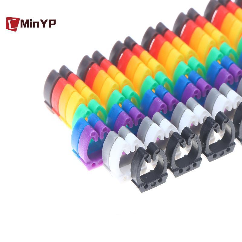 CMinYP 1 / 3 Bộ Đánh Dấu Loại C Nhiều Màu Sắc Thẻ Số Nhãn Cáp Đánh Dấu Cho Dây 2-3mm Dễ Thấy Và Dễ Dàng Xác Định Vinh Quang