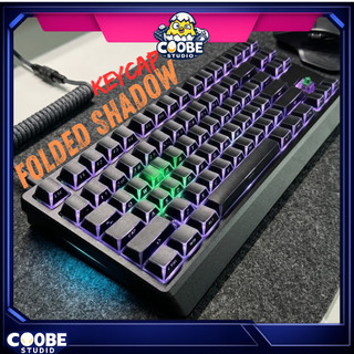 [Ship Nhanh] Keycap Folded Shadow Led Viền - PBT Siêu Dày - Cherry Profile - Keycap Xuyên Led - Coobe Store