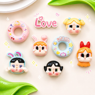 Set Charm Gắn Dép Crybaby Love Phao Bơi Pastel Kawaii Resin DIY Cute Bé Khóc Siêu Hot Trend 💖🛟🐰 (size to)