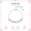FANCIME "Midnight Sonata" Vòng tay có thể điều chỉnh bằng bạc Sterling rực rỡ