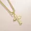 FANCIME Edgy Gothic Cross Sterling Vòng cổ bạc nam
