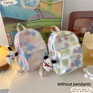 Ba lô học sinh CPINCP, Ba lô nữ chống nước ngôi sao dễ thương, Ba lô du lịch sức chứa lớn dành cho học sinh