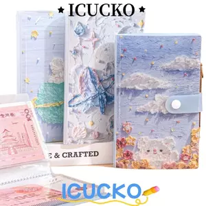 ICUCKO 100 Phong Bì Thử Thách Tiết Kiệm Tiền, Tranh Sơn Dầu Có Thể Tái Sử Dụng Mini Chất Kết Dính Tiết Kiệm Thử Thách, Chống Thấm Nước Tiết Kiệm Tiền Ngân Sách Chất Kết Dính Quà Tặng