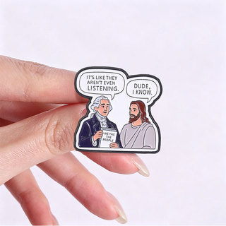 Ngộ nghĩnh Hiến Pháp Chúa Giêsu Men Trâm Cài Meme Nó giống như họ thậm chí không nghe Ve Áo Pin Cho Ba Lô Quần Áo Phụ Kiện Quà Tặng Cho Meme Lovers