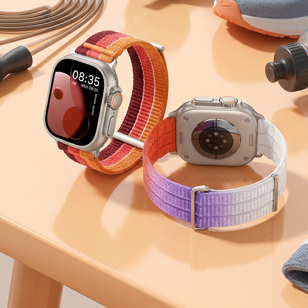 Dây đeo Nylon cho Apple Watch Ultra3 / 2 / 1 49mm Series11 / 10 46mm 45mm 44mm 42mm 41mm 9 8 7 6 SE3